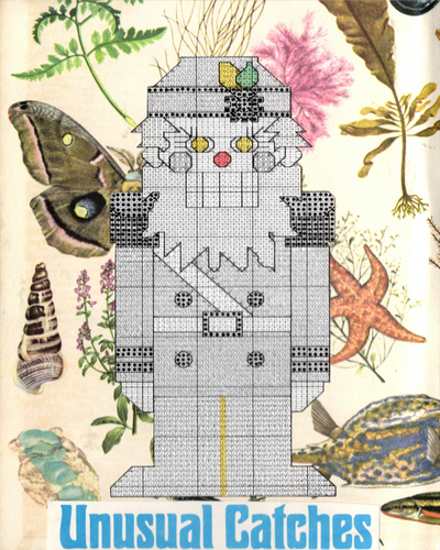 Collage Poster of Robot with Nature and Butterflies